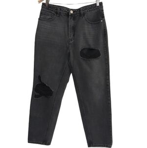 Redial women jean premium denim in washed black  42EU casual office Y2K festival